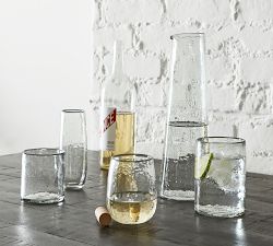 Hammered Handcrafted Stemless Wine Glasses