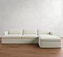 Serene Slipcovered Chaise Sectional (114&quot;&ndash;136&quot;)