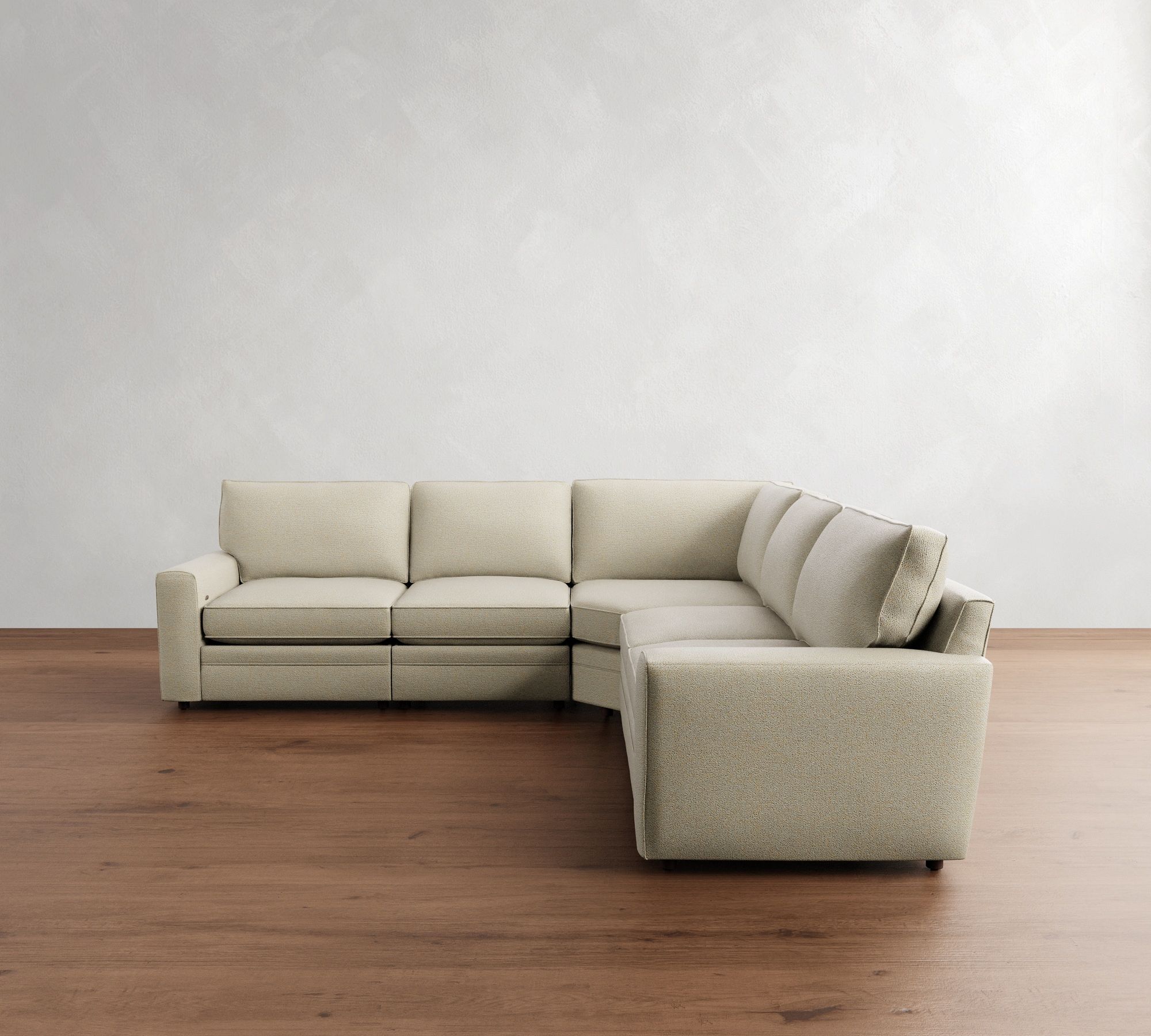 Pearce Square Arm 5-Piece Reclining L-Shaped Sectional (115")