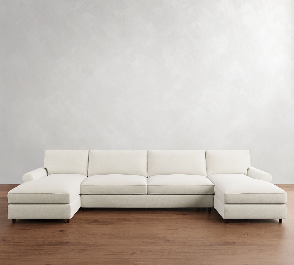 PB Comfort Roll Arm Double Chaise Sectional (135&quot;&ndash;170&quot;)