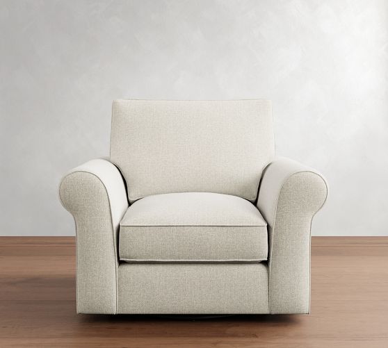 PB Comfort Roll Arm Swivel Chair | Pottery Barn