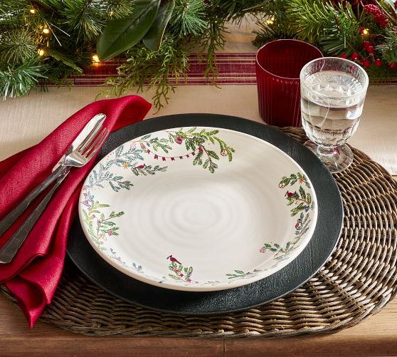 Christmas platter plates best sale