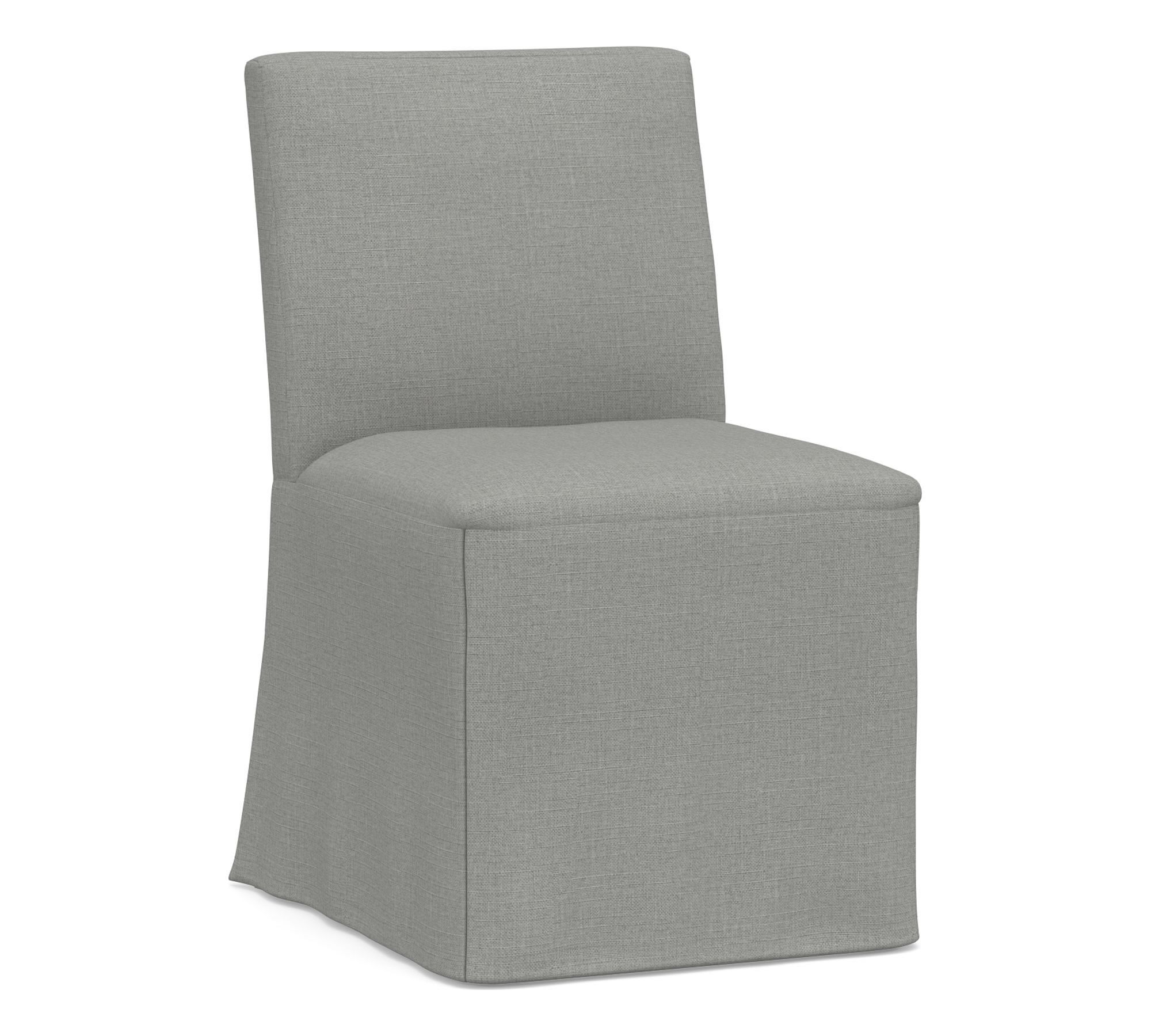 Open Box: Classic Long Dining Side Chair Replacement Slipcovers