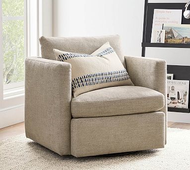 Pottery barn swivel armchair sale