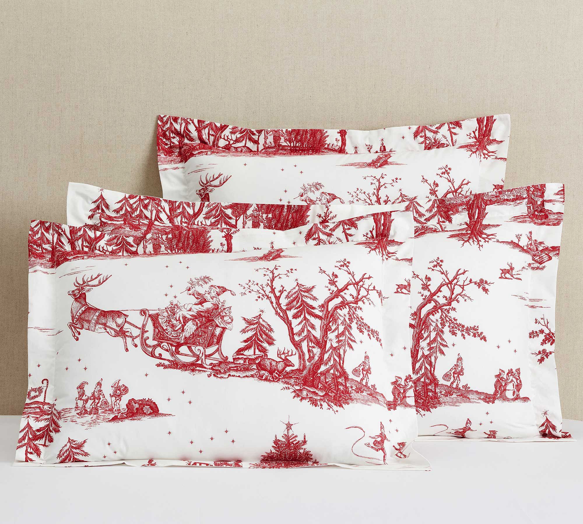 Santa Toile Percale Shams