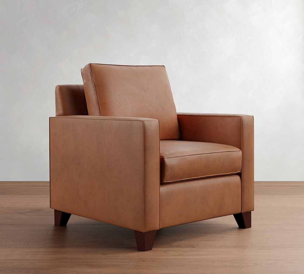 Cameron Square Arm Leather Chair