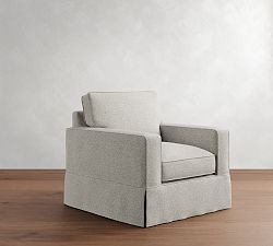 PB Comfort Square Arm Slipcovered Chair