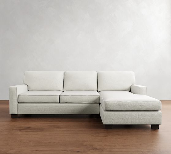 Buchanan Square Arm Chaise Sectional (91"107") Pottery Barn