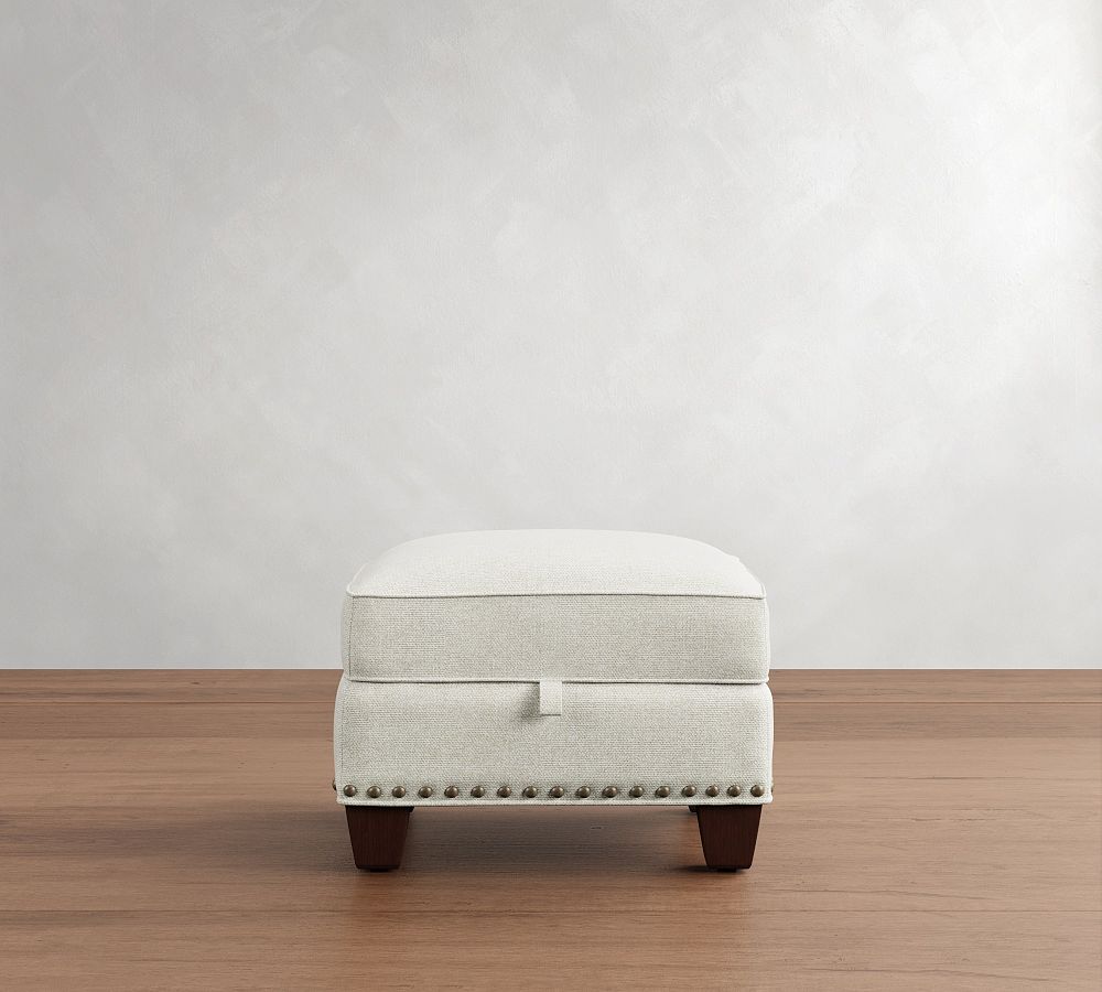 Irving Storage Ottoman with Nailheads