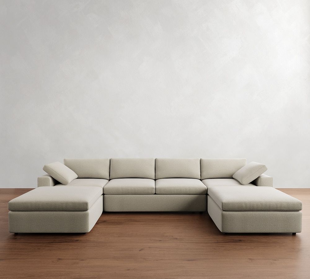 Dream Wide Arm Modular Double Chaise Sectional (154&quot;)