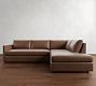 Pacifica Leather Return Bumper Sectional (106&quot;)