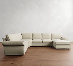 Pearce Roll Arm 4-Piece Wedge Chaise Sectional (147&quot;)