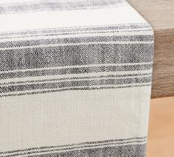 French Striped Organic Cotton Table Runner