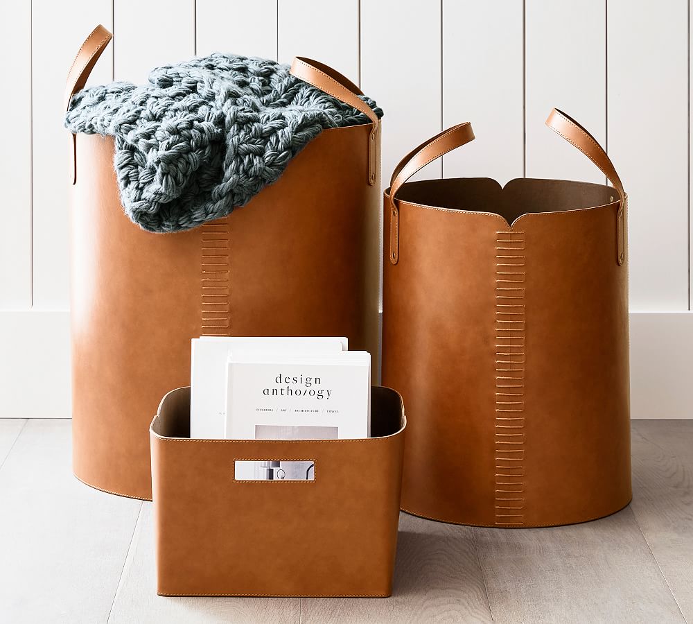 Hardy Leather Basket Collection