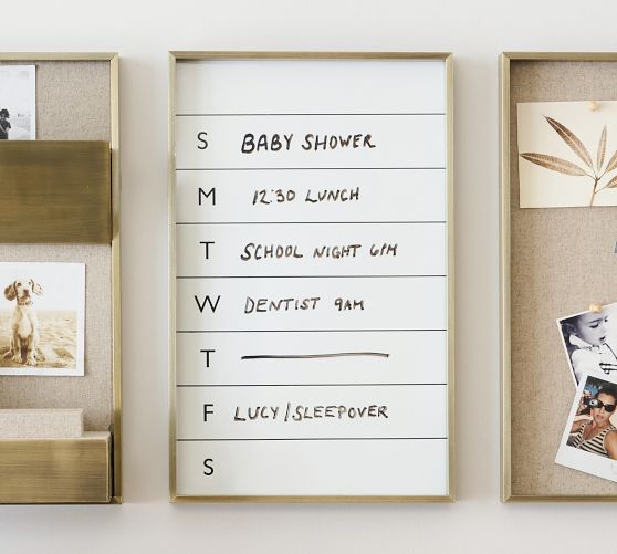 Foley Magnetic Whiteboard Calendar Pottery Barn