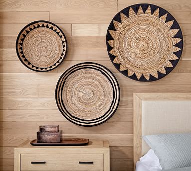 Weave basket wall decor sale