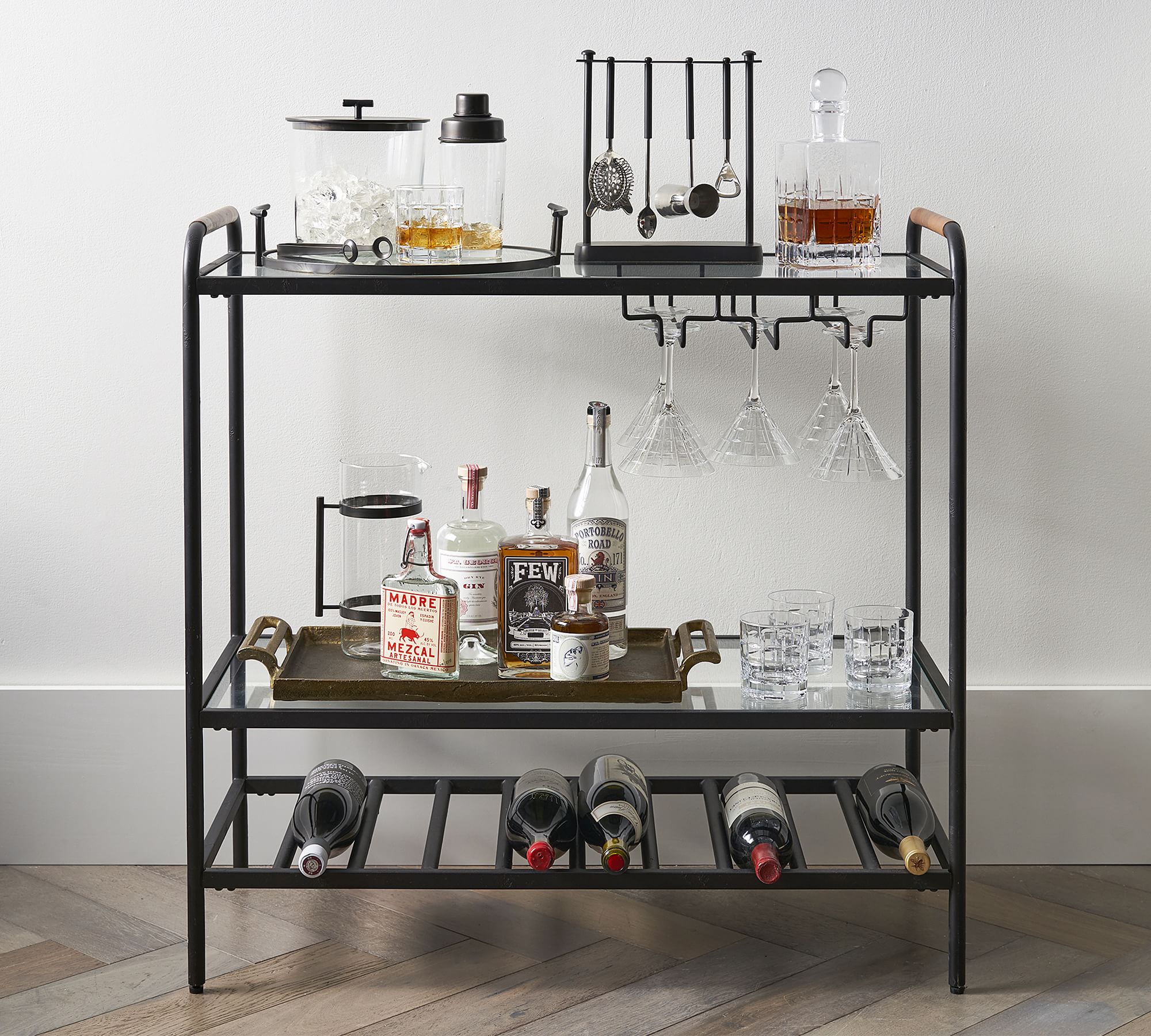 Hugo Metal Bar Console (35")