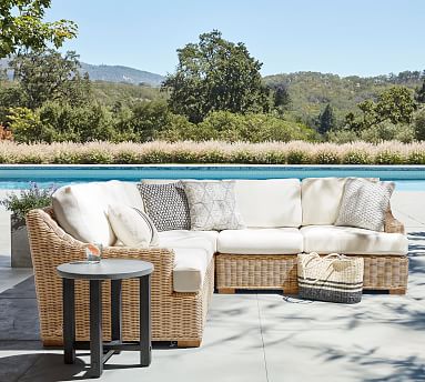 Wicker outdoor furniture sectional sale