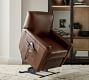Irving Roll Arm Leather Power Lift Recliner
