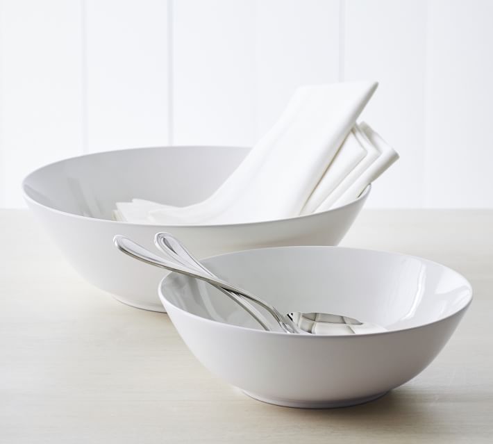 Botanical inspired Stackable serving bowls offers Nesting Bowls