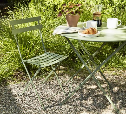 Fermob Metal Outdoor Bistro Chairs Set of 2 Pottery Barn