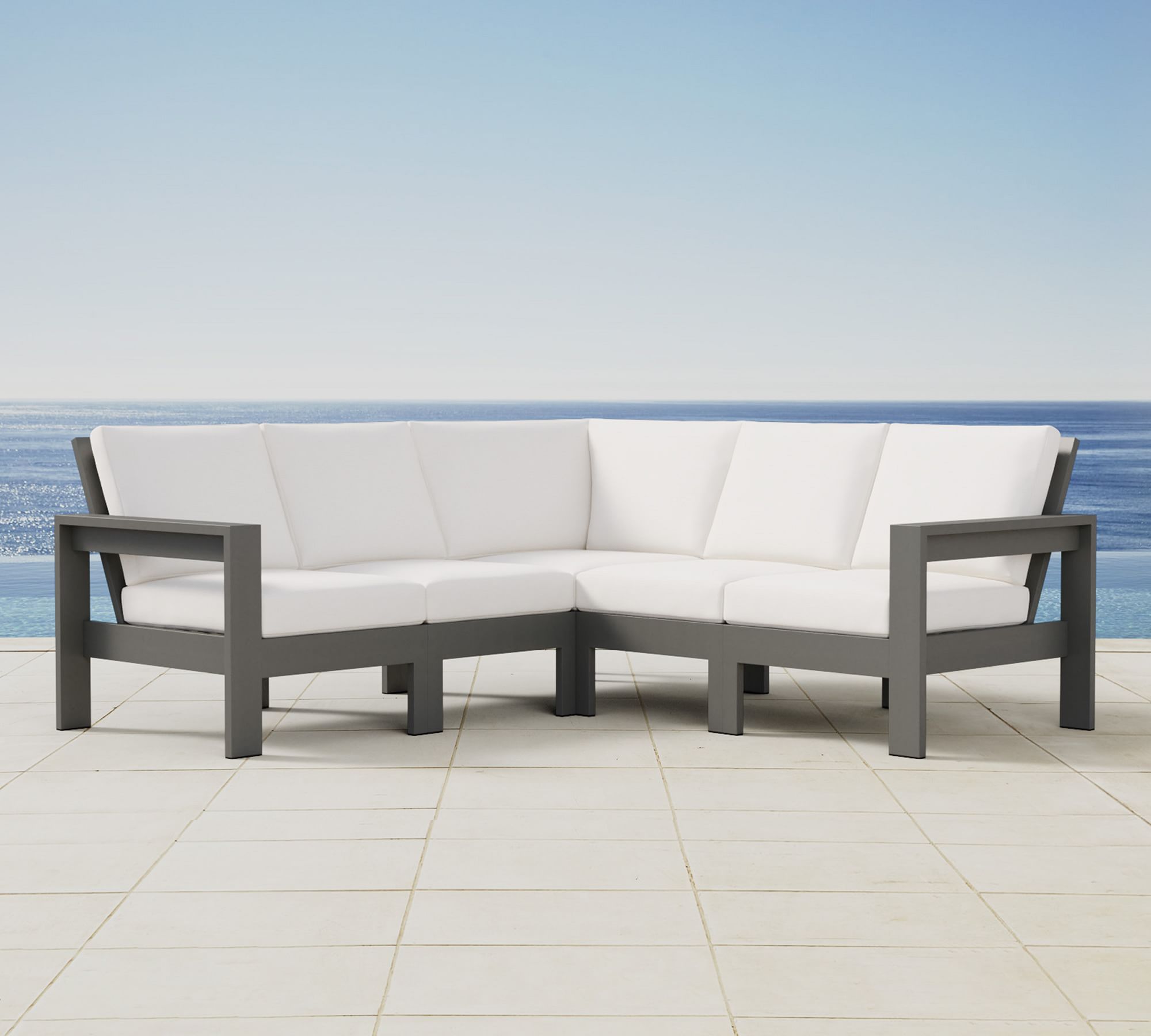 Malibu Metal -Piece Outdoor Sectional (85