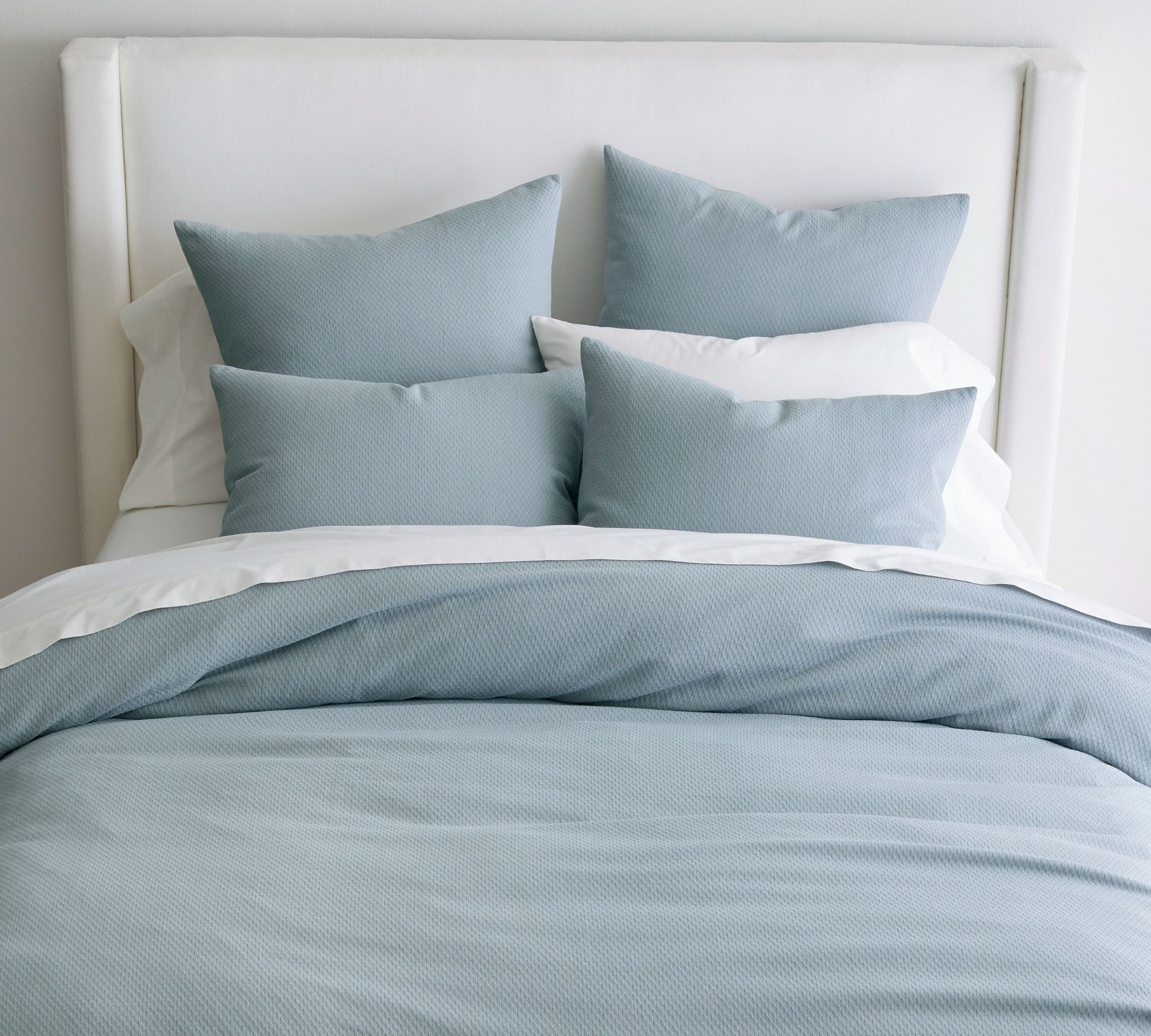 Wright Textured Organic Duvet Cover