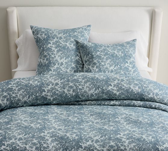 Pottery Barn Full/Queen Duvet Cover Elodie outlet Cosettte Blue