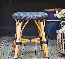 Simone Rattan Stool Pottery Barn