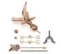 American Eagle Copper Weathervane with Roof Mount