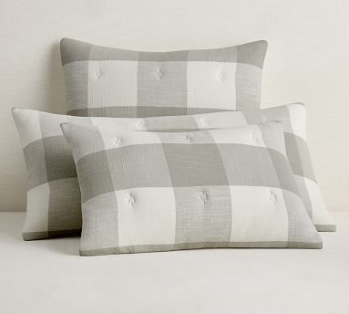 Pottery Barn orders Bryce Buffalo Check Duvet