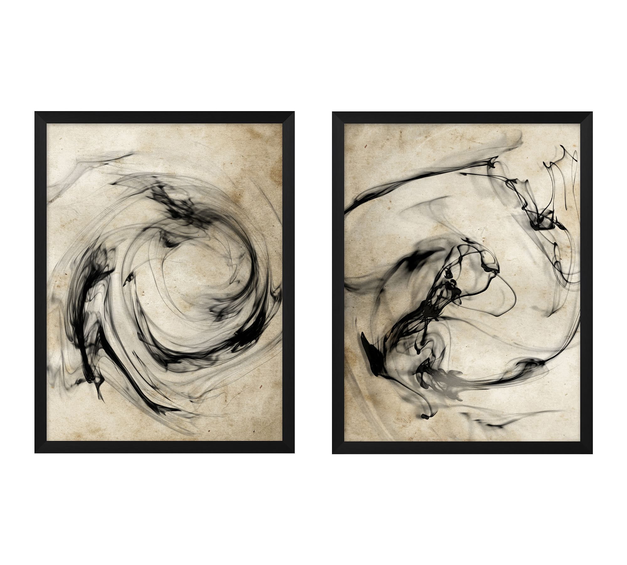 Smoke Swirl Framed Prints