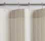 Belgian Flax Linen Striped Shower Curtain
