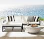 Indio Metal 2-Piece Loveseat Chaise Outdoor Sectional