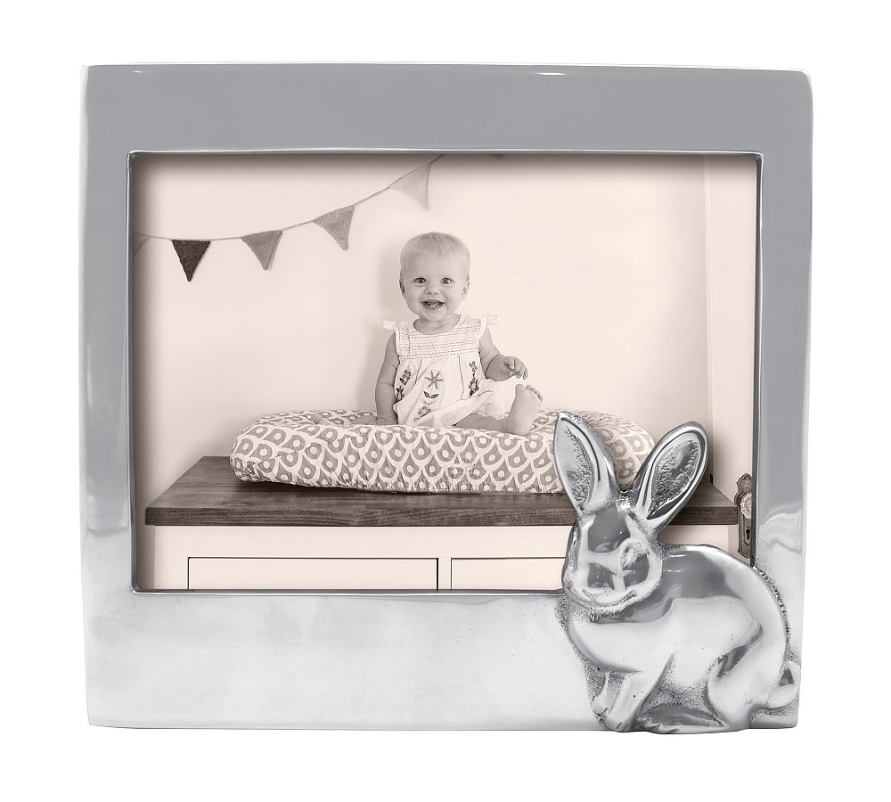 Bunny Metal Picture Frame -  5&quot; x 7&quot;