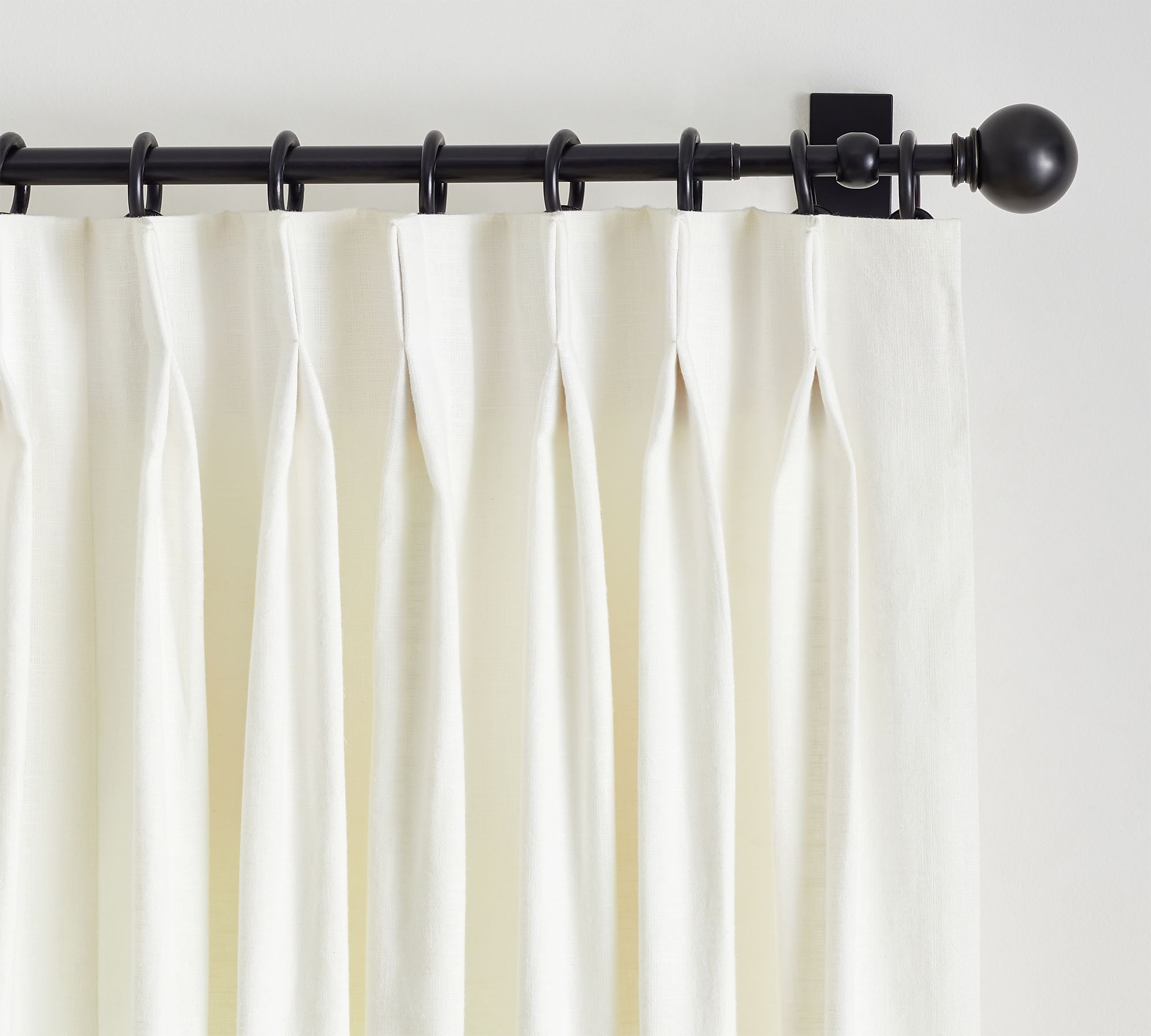 Open Box: Emery Linen Pinch Pleat Blackout Curtain