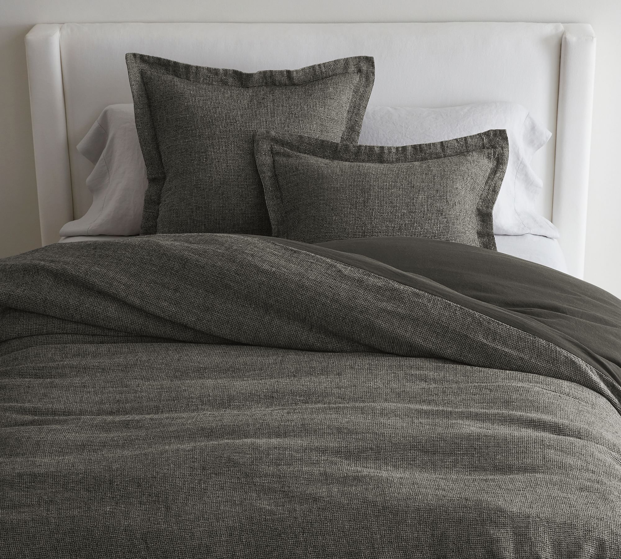 Open Box: Belgian Flax Linen Waffle Duvet Cover