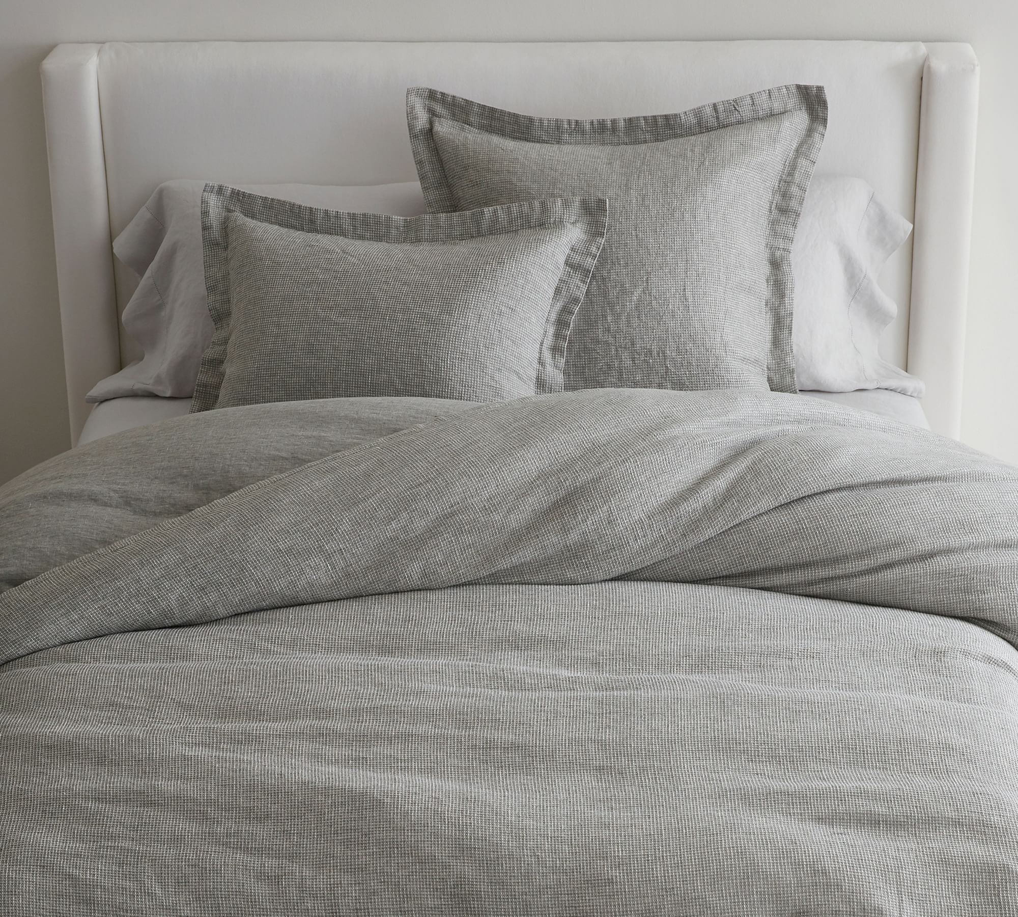 Open Box: Belgian Flax Linen Waffle Duvet Cover