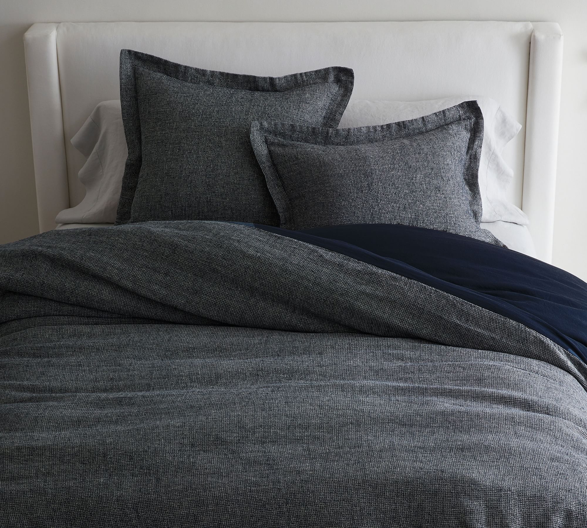 Open Box: Belgian Flax Linen Waffle Duvet Cover