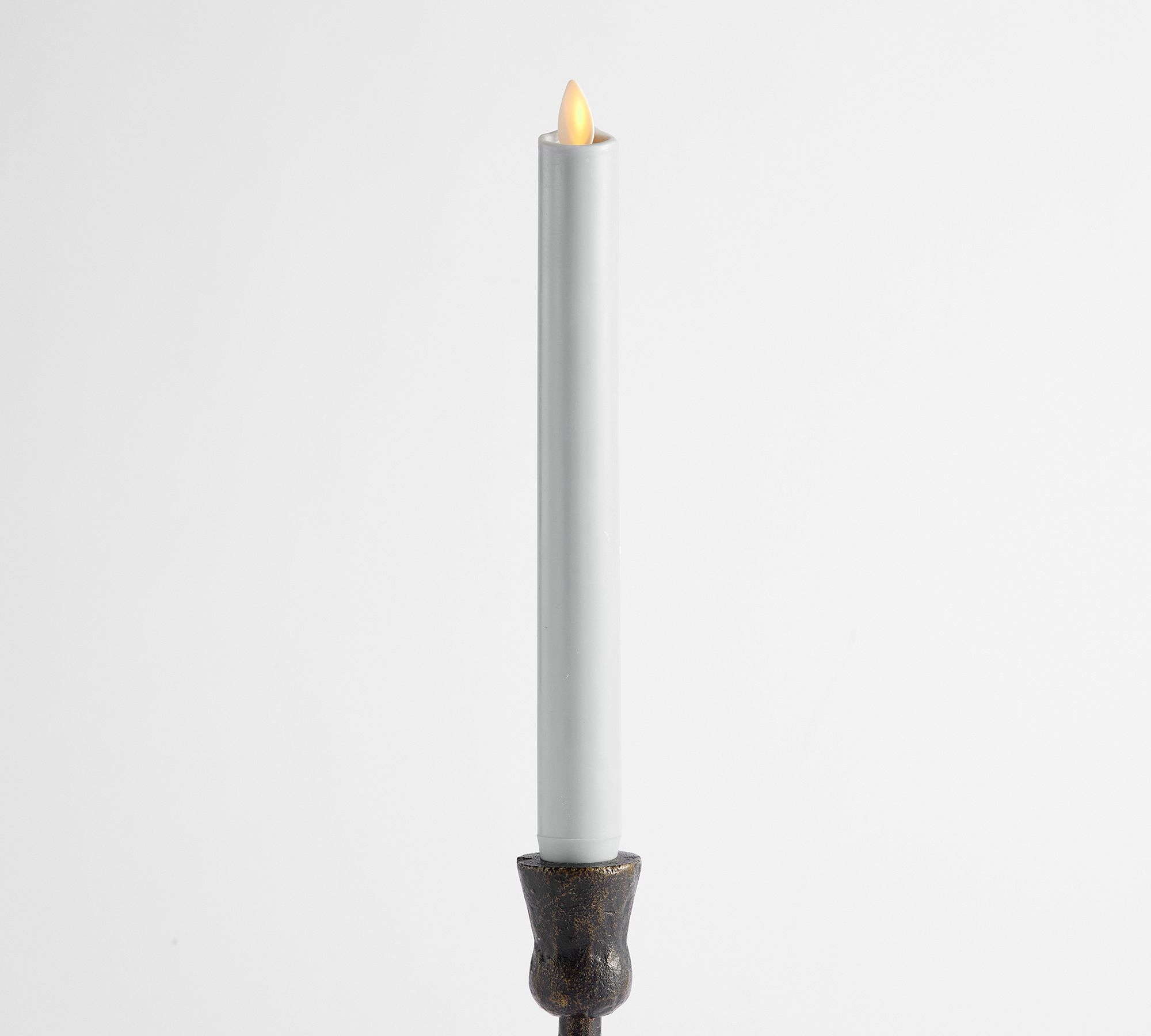 Premium Flickering Flameless Wax Taper Candle