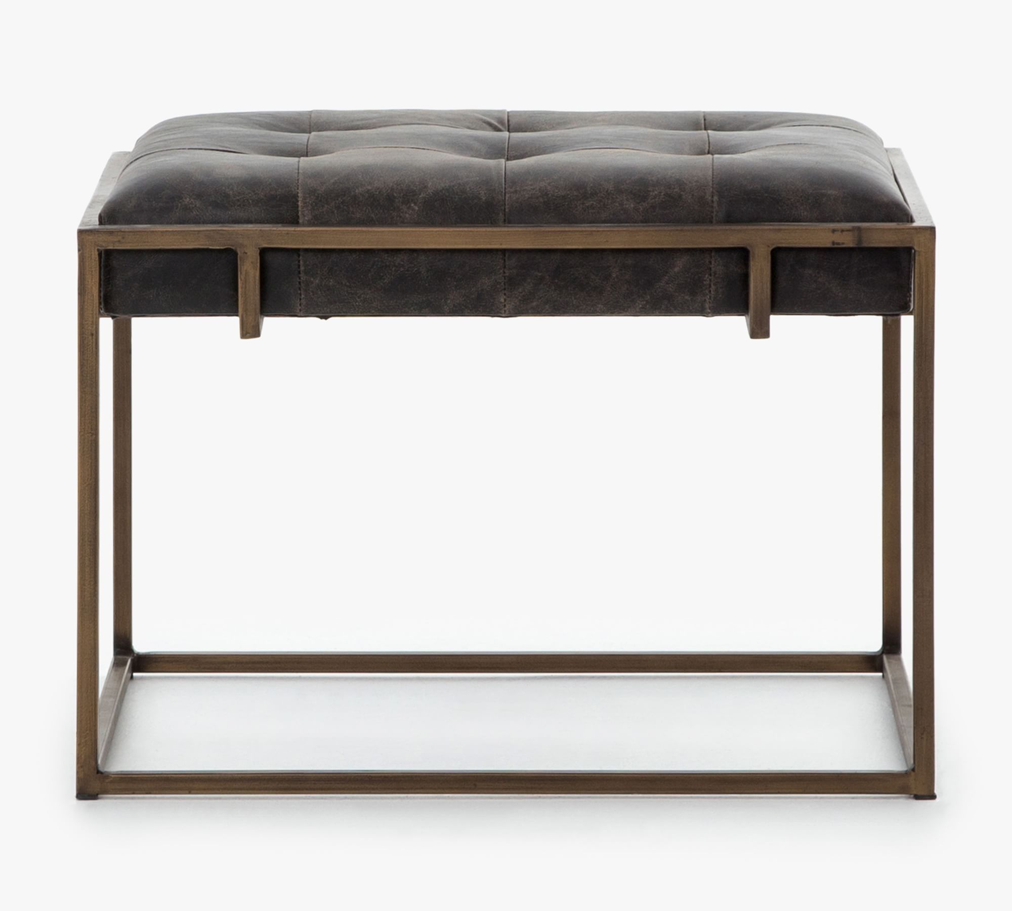 Ford Rectangular Leather End Table (23.5")