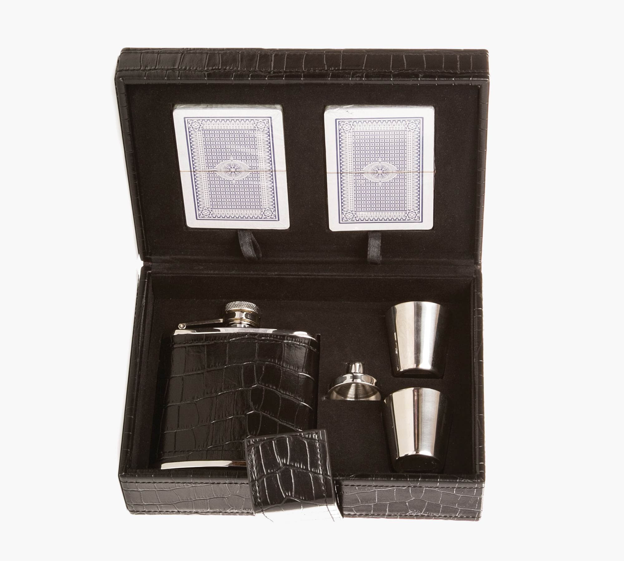 Classic Game & Flask Set