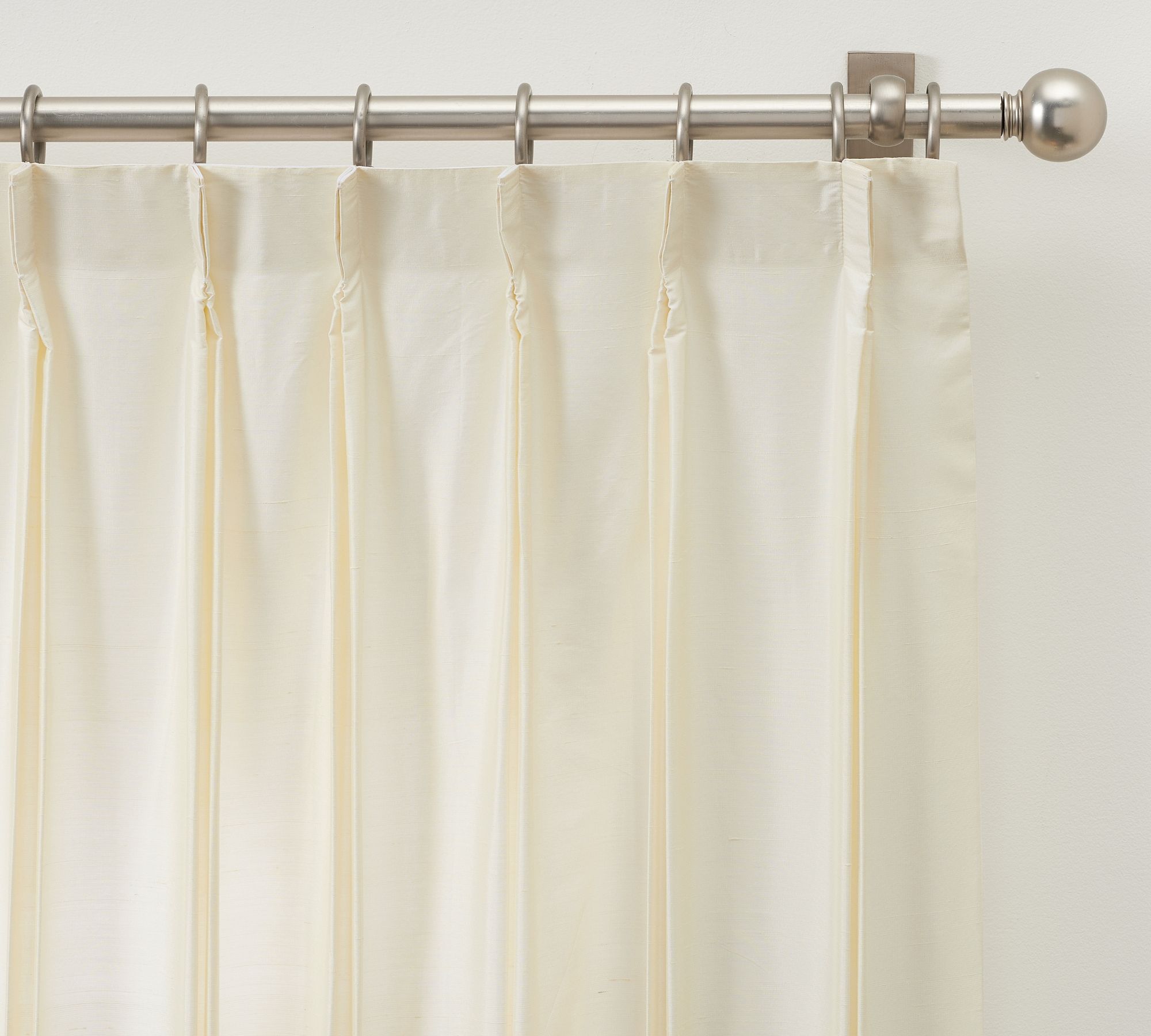 Open Box: Dupioni Silk Pinch Pleat Curtain