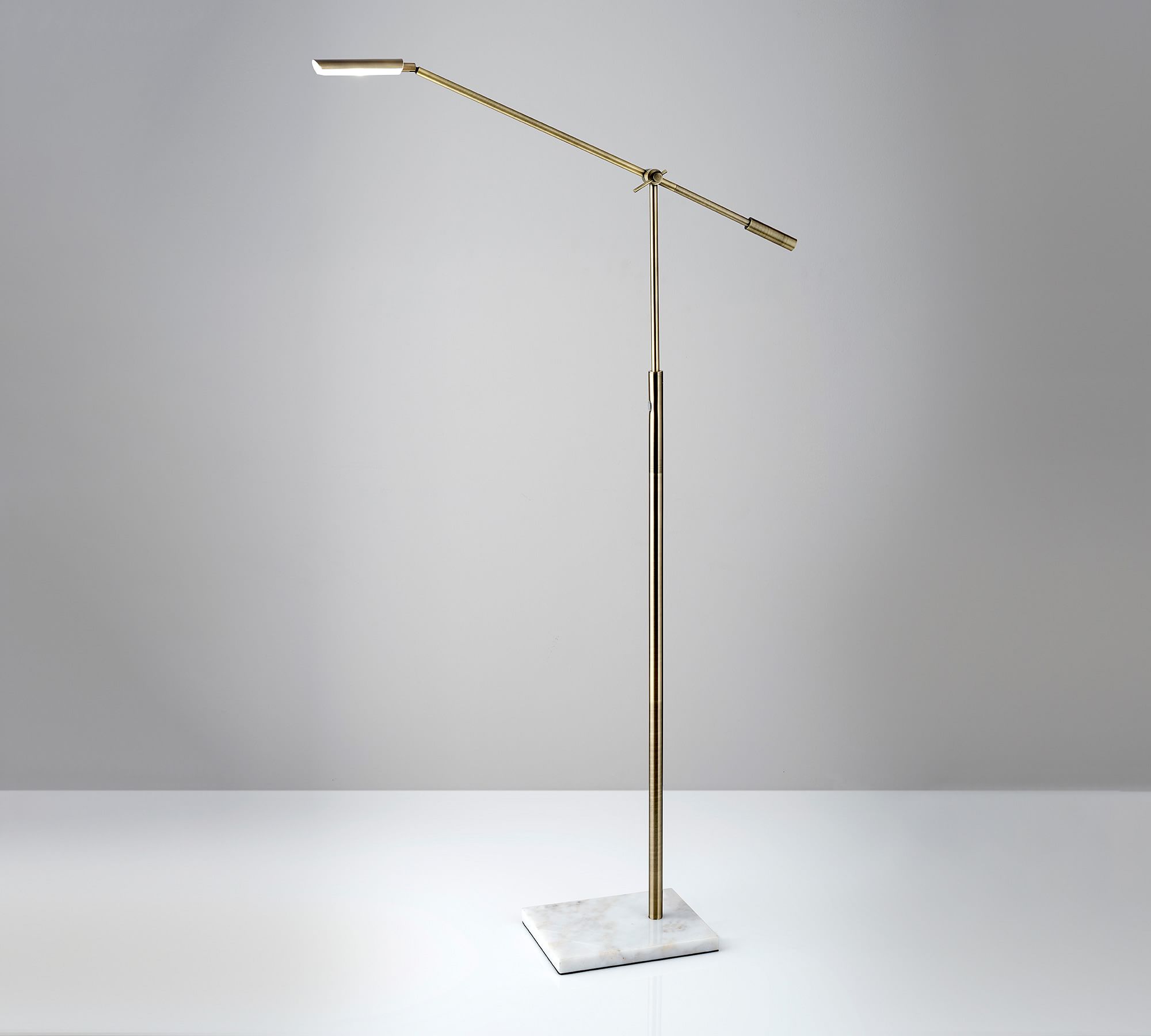 Post LED Marble Floor Lamp