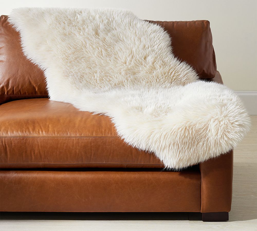 Luxe Faux Fur Double Length Hide Pottery Barn