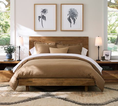 West elm BELGIAN outlets FLAX LINEN Duvet Queen golden oak 2 shams