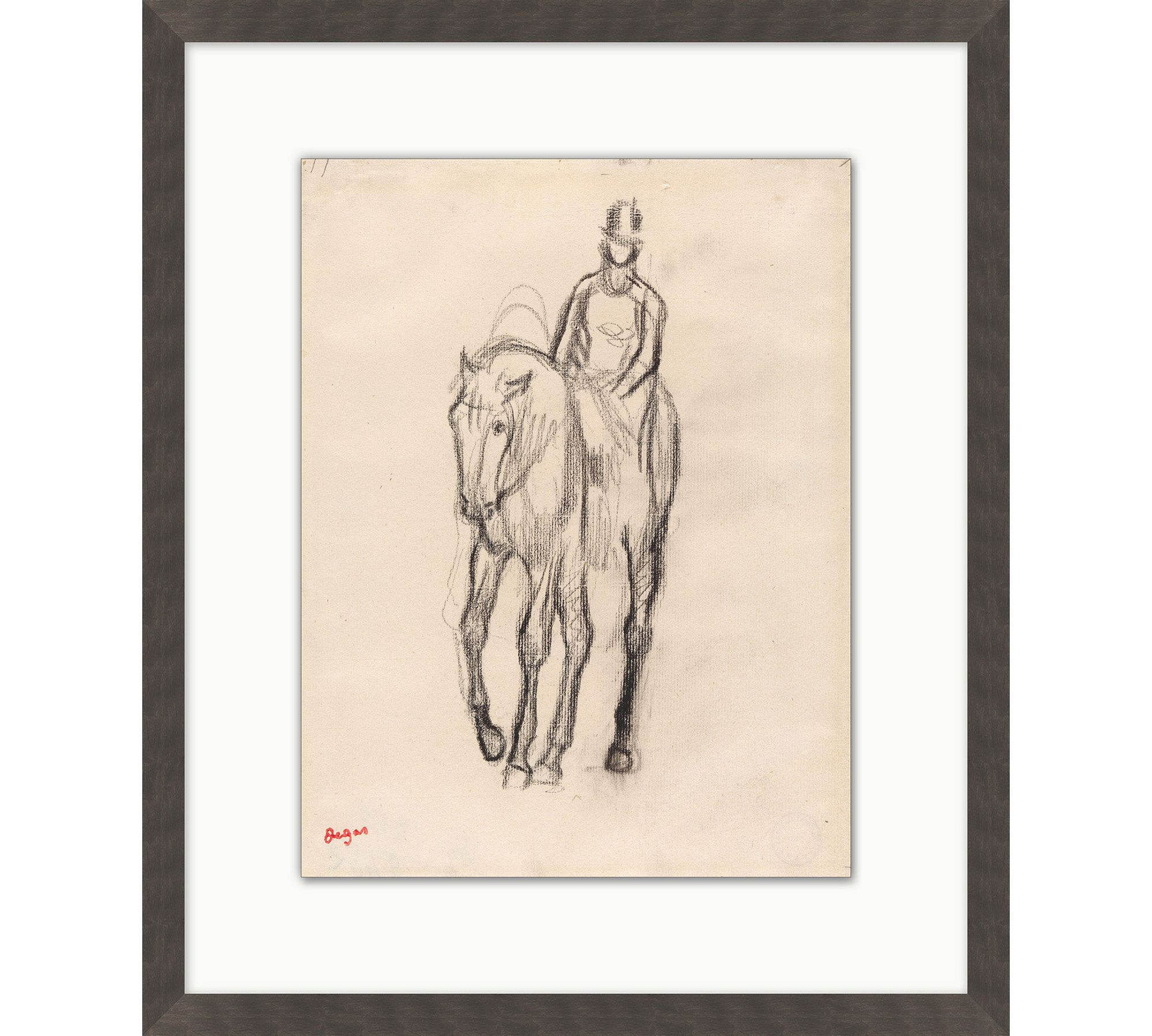 Proper Rider Framed Print