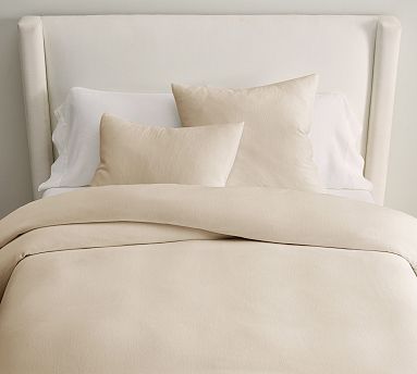 Pottery Barn outlet Cloud Linen Duvet Cover Full/Queen Flax Beige Yarn Dyed NEW