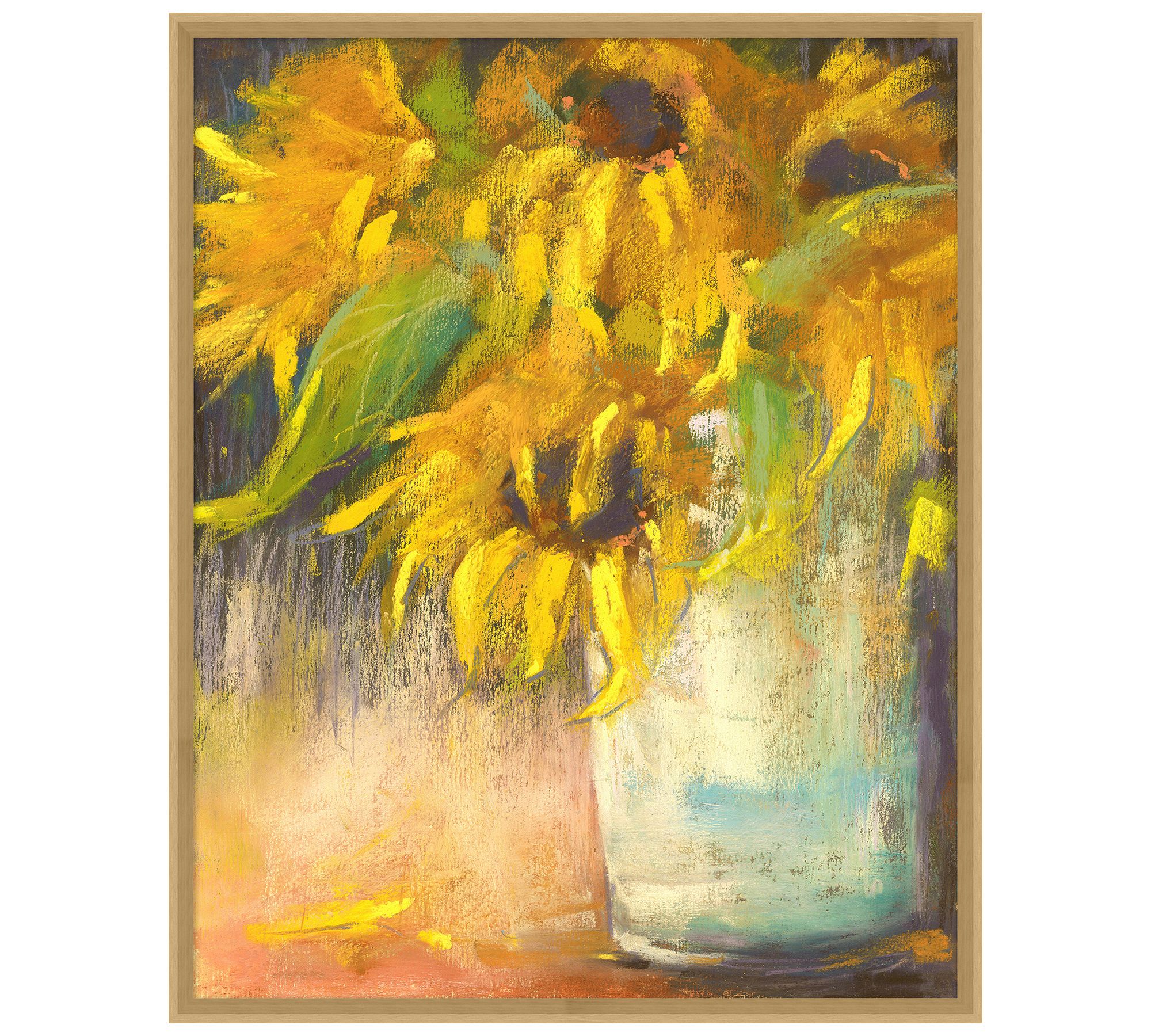 Sunflower Pastels Framed Print