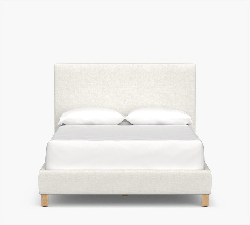 Square Bed Example Arlo Upholstered Square Bed | Pottery Barn